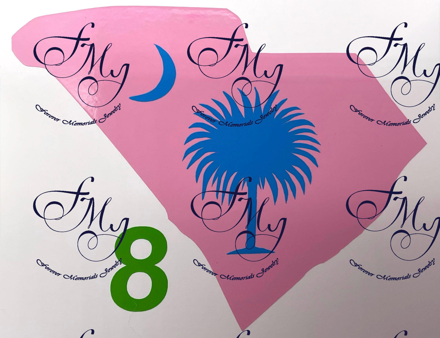 South Carolina - Palmetto Tree - Auto Stickers - Bumper Sticker - Decal