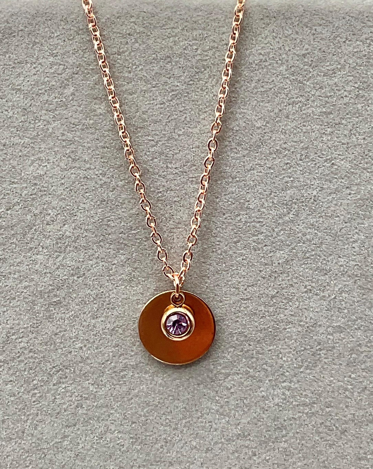 Personalized Rose Gold Initial - Birthstone Anklets- Customized Engravable Jewelry for Ankle