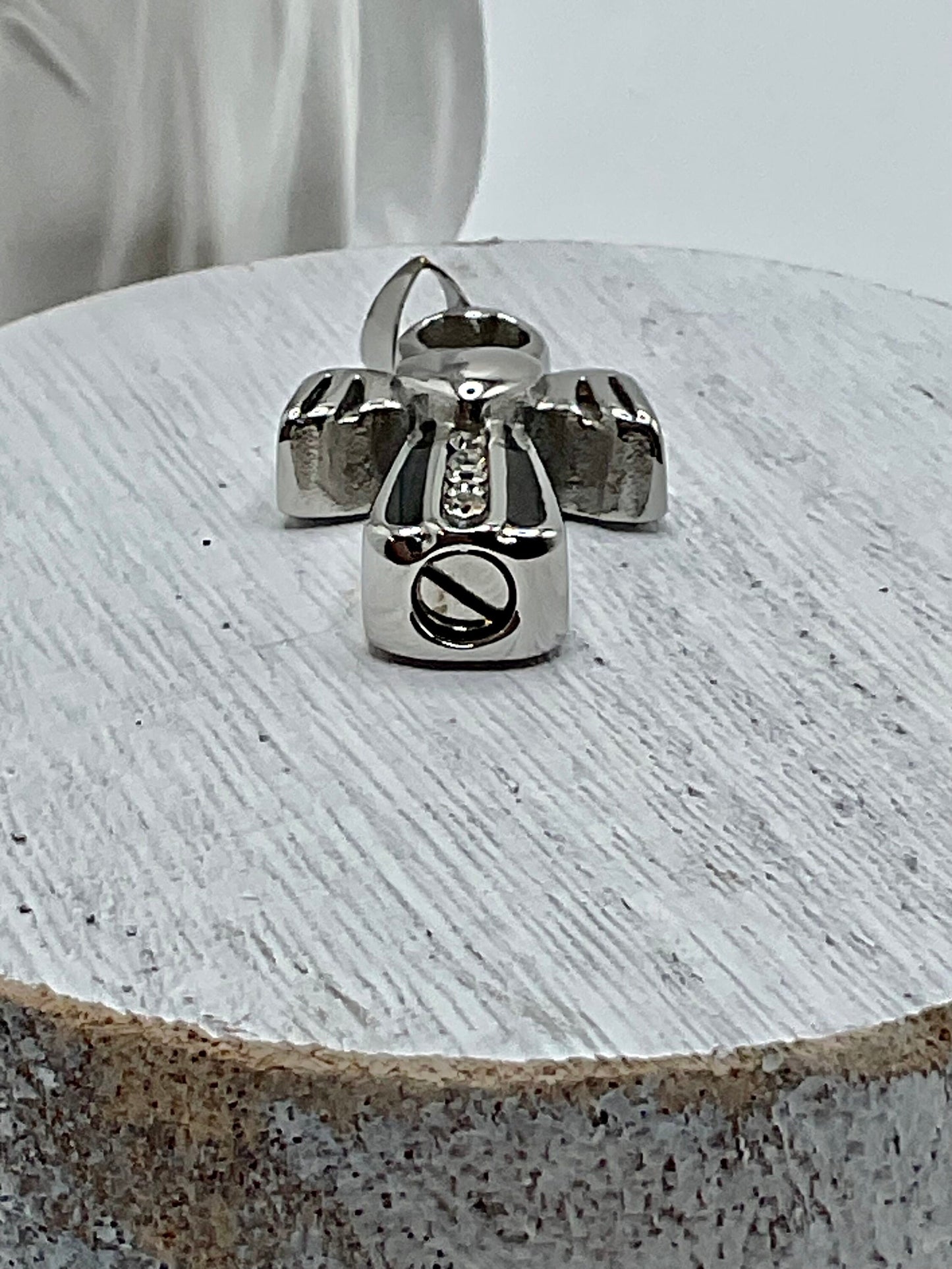 Silver Angel with Rhinestones Ash Urn Necklace Charm Birthstone with Personalization for Male or Female Funeral Memorial