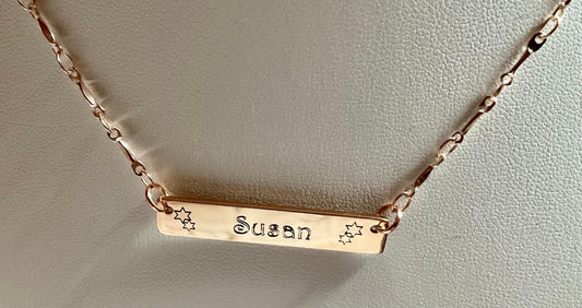 Rose Gold Personalized Necklace for Girls and Women