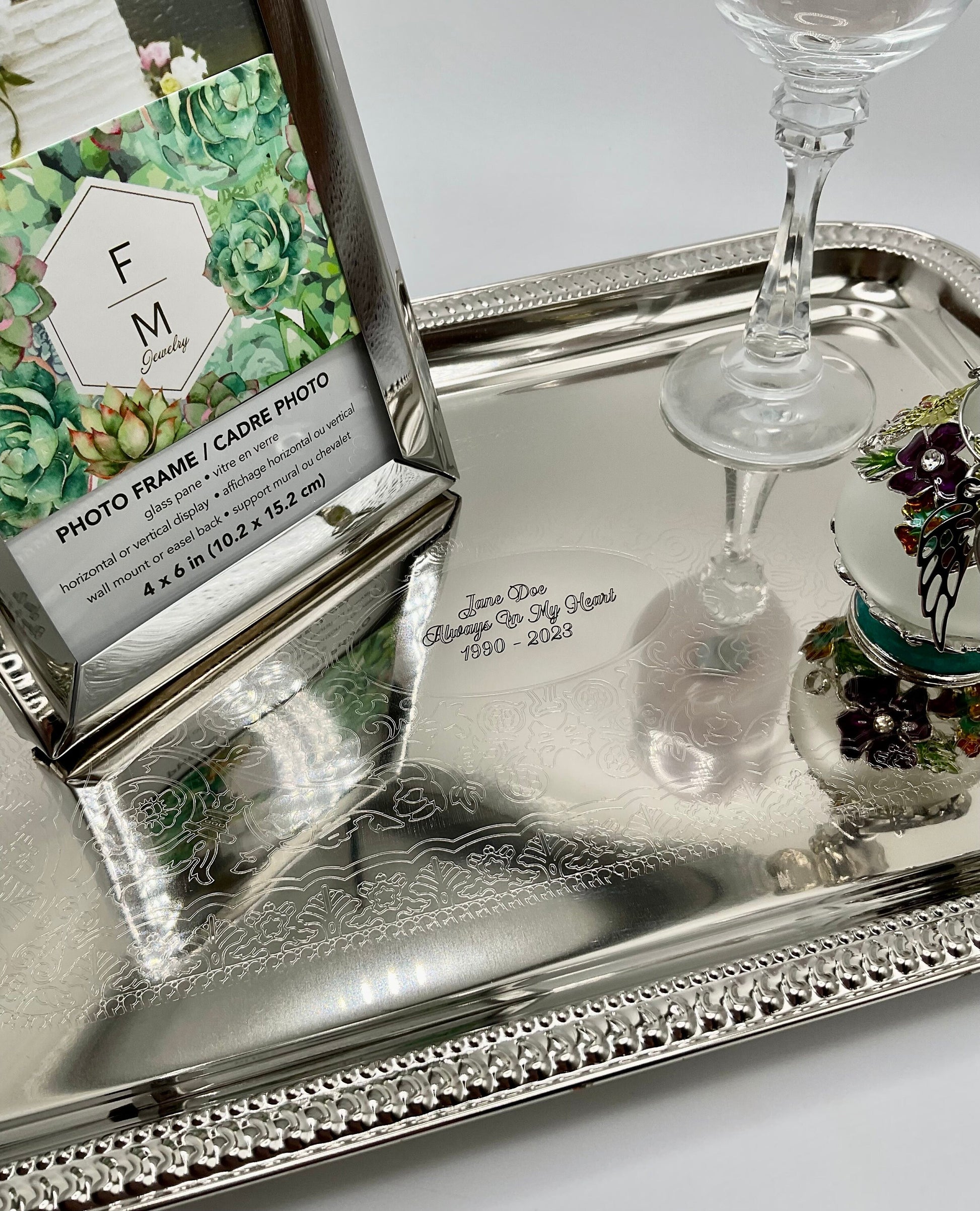 Ash Urn Set - Hummingbird Ash Urn for Human Ashes Set - Personalized Tray with Candle and Photo Frame Funeral Memorial