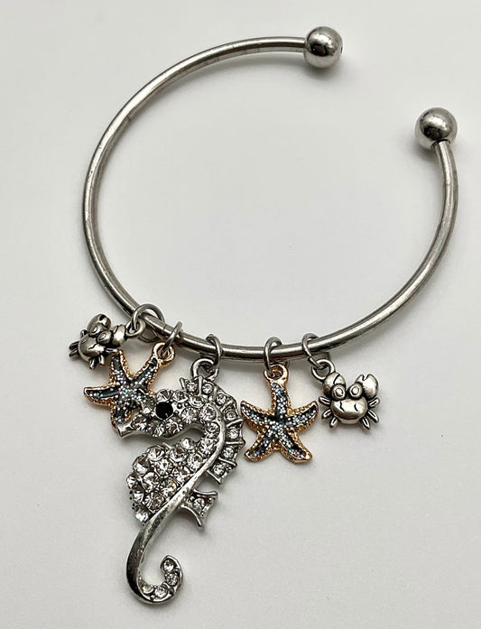 Ocean Theme Star Fish and Sea Horse Beach Summer Bracelet - Pandora