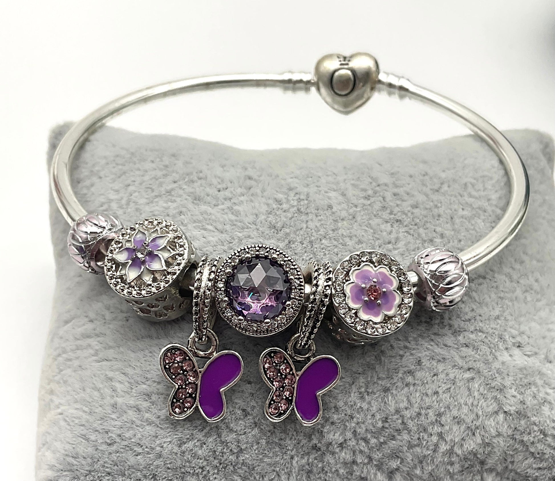 Purple Butterfly Theme Bracelet - Pandora