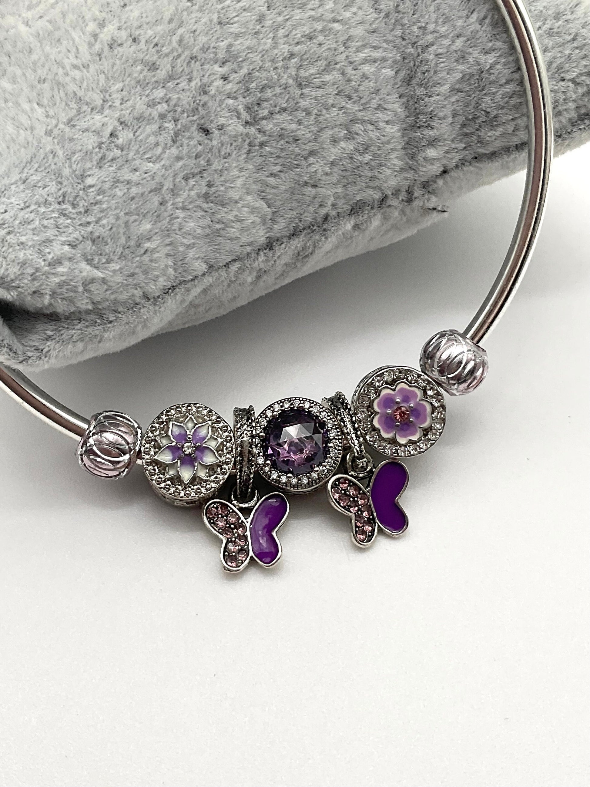 Purple Butterfly Theme Bracelet - Pandora