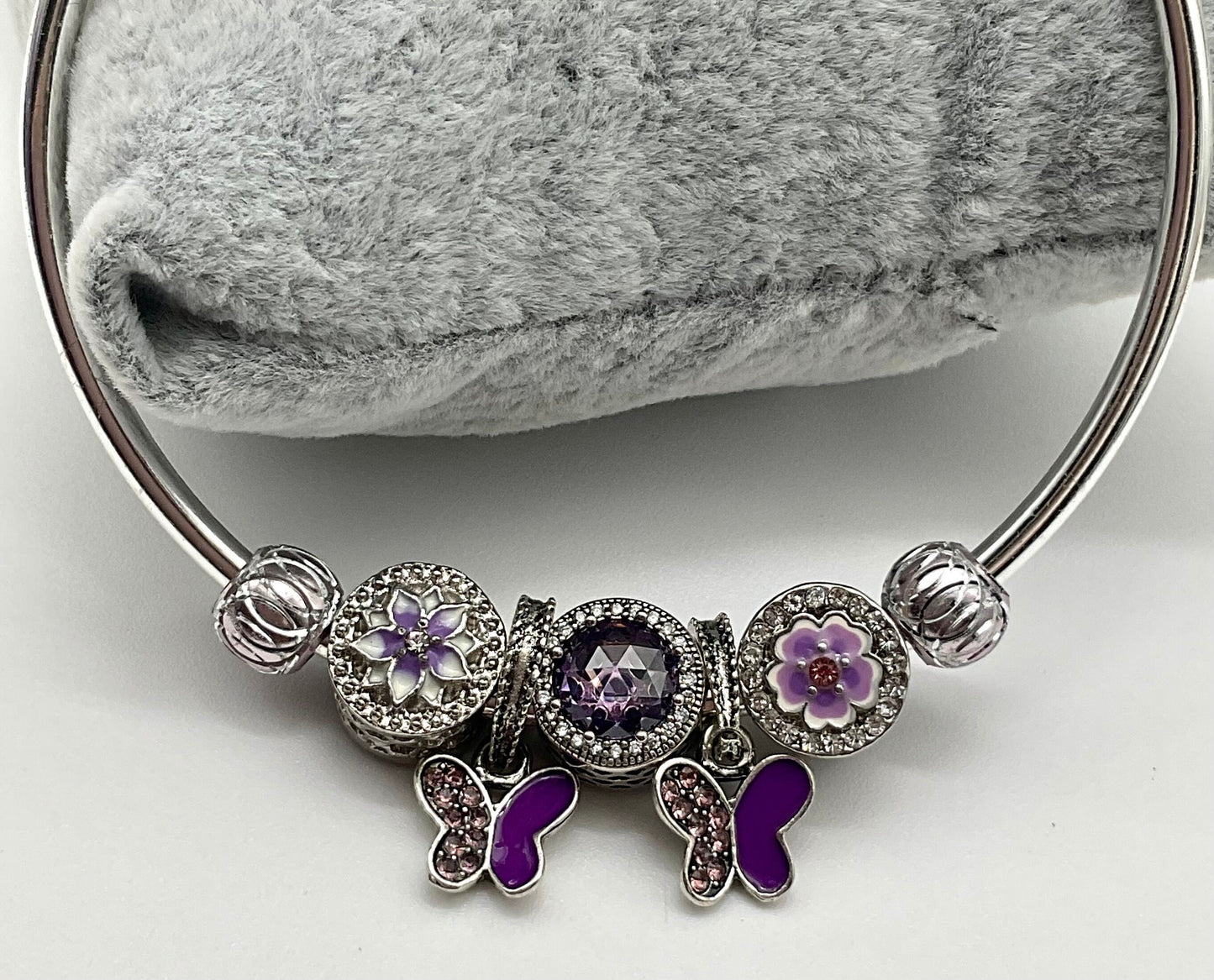 Purple Butterfly Theme Bracelet - Pandora