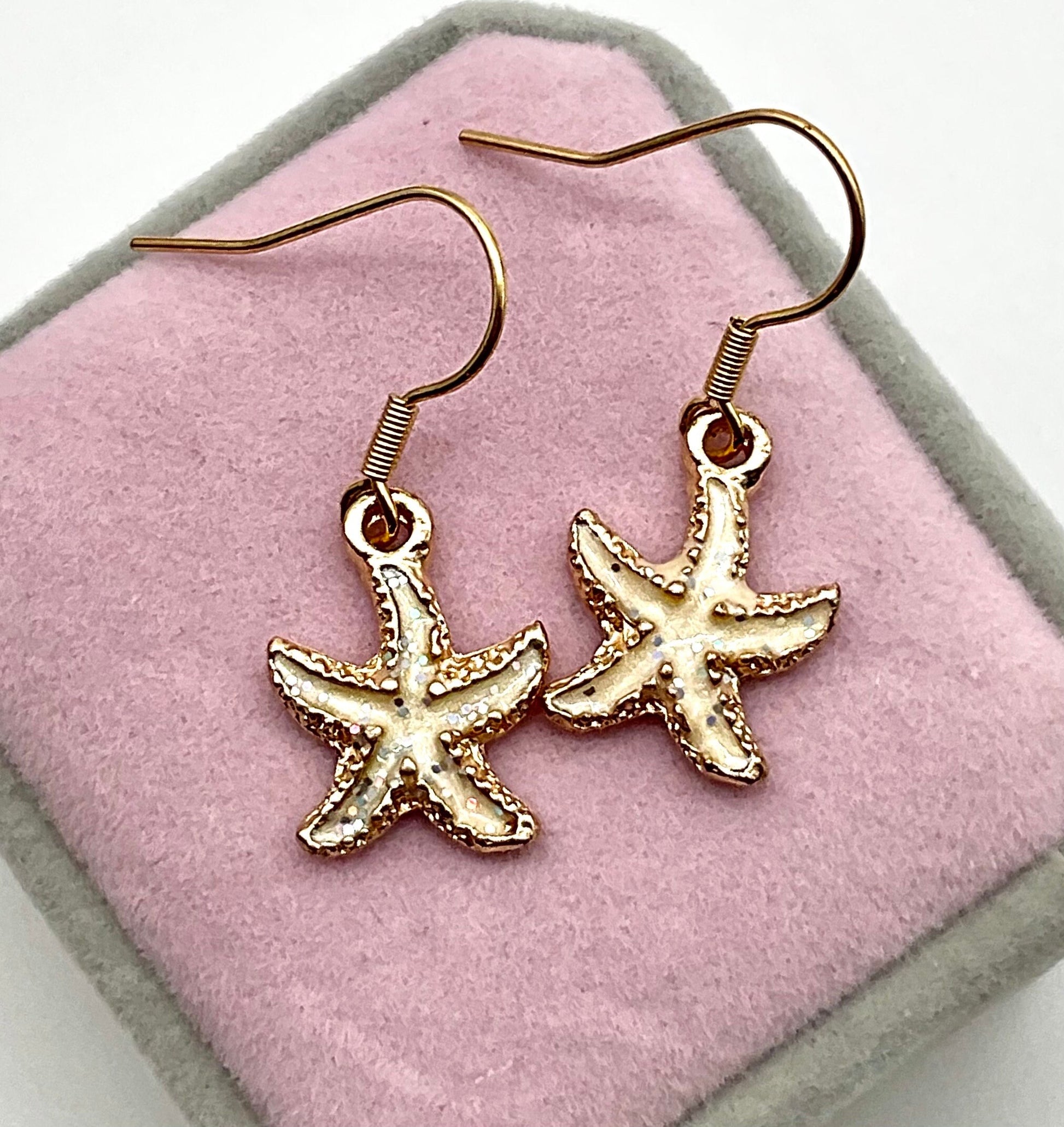 Starfish Ocean Theme Dangle Earrings