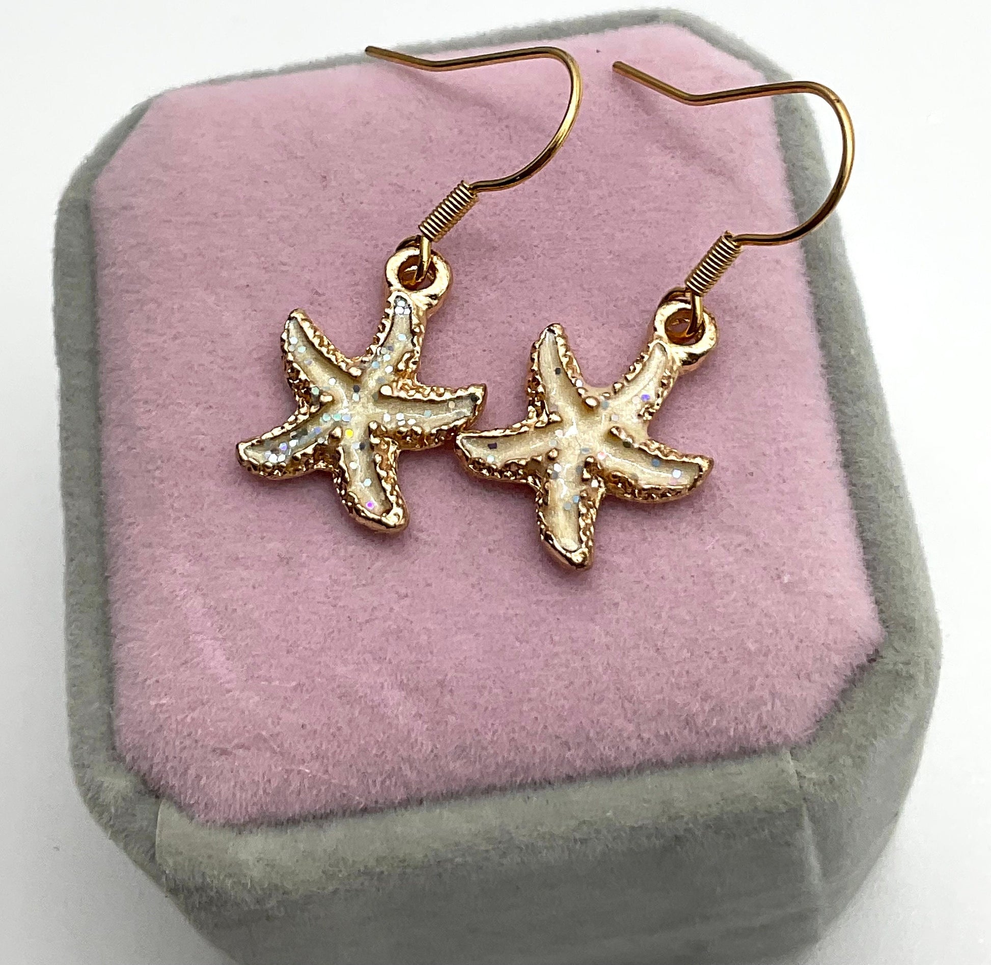 Starfish Ocean Theme Dangle Earrings